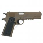 airsoft - CYBG HPA Colt 1911 TAN kovový závěr