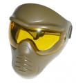 airsoft - APS Maska zelená žluté sklo